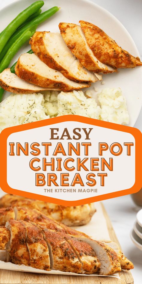 Instant Pot Chicken And Gravy, Instant Pot Chicken Breasts, Pressure Cooker Chicken Breast, Instant Pot Chicken Breast, Chicken Breasts Recipe, Chicken And Gravy, Rotisserie Chicken Breast, Cooking Frozen Chicken, Lean Chicken