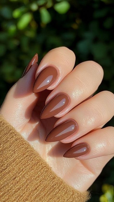 Brown Nails For Fall, Brown Nail Ideas, Nail Ideas For Fall, Chrome Nail Colors, Nails For Fall, Brown Nail, November Nails, Fall Nail Trends, Fall Designs