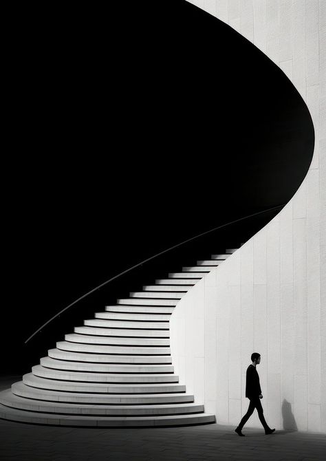 People Walking Silhouette, Walking Stairs, Architecture Staircase, Walking Silhouette, Puzzle Piece Art, Silhouette Architecture, Walking Up Stairs, Aesthetic Photography People, Rain Photo