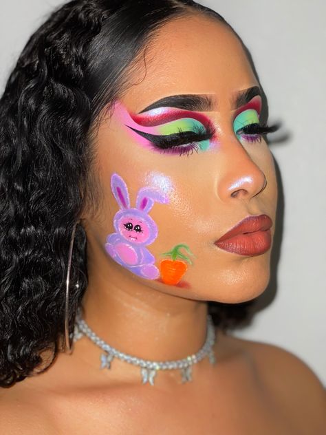 Makeup idea art for Easter 💡 Easter Makeup Ideas, Easter Makeup Looks, Egg Makeup, Easter Makeup, Ideas For Easter, Creative Eye Makeup, Trendy Makeup, Hair Shows, Creative Eye