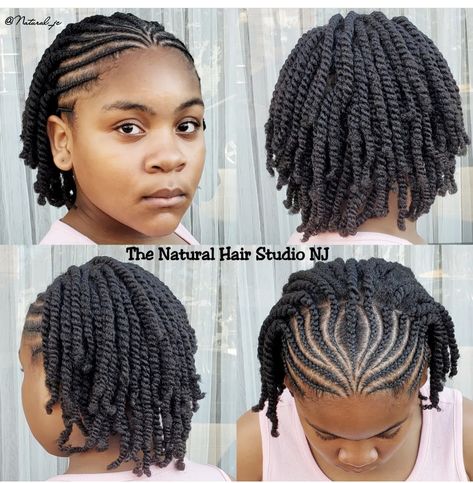 Loose Twists Natural Hair, Caribbean Hairstyles, Free Hand Hairstyles, Scarlett Hair, Braided Mohawk Hairstyles, Cornrows Natural Hair, Cornrow Ponytail, Natural Hair Woman, Hair Change