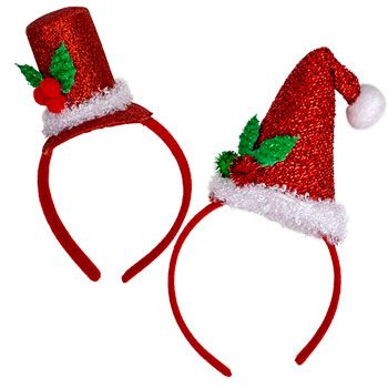 Christmas Hair Band, Santa Headband, Hair Equipment, Christmas Headpiece, Sparkle Headband, Christmas Party Hats, Band Christmas, Holiday Headbands, Christmas Photo Booth