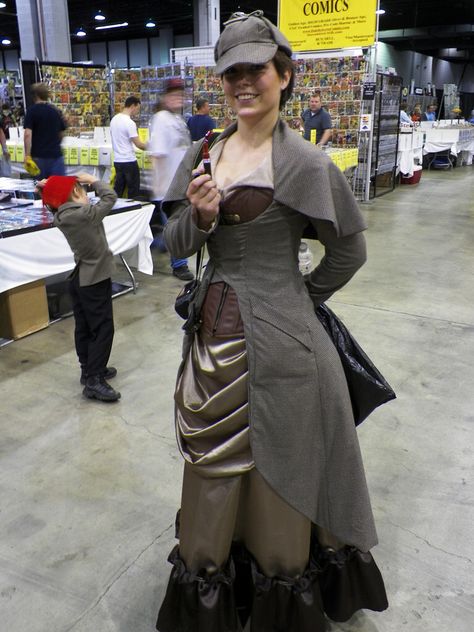 Female Sherlock Sherlock Holmes Costume, Victorian Steampunk Costume, Steampunk Fashion Women, Steampunk Shop, Mode Steampunk, Steampunk Couture, Jeremy Brett, Steampunk Women, Style Steampunk