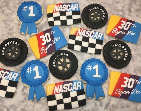 If Youre Not First Your Last Ricky Bobby, If You’re Not First You’re Last Birthday, Nascar Cupcakes, Nascar Cookies Decorated, Nascar Birthday, Nascar Cookies, Ricky Bobby First Birthday, If You Ain’t First Your Last Birthday Party, If You Ain’t First Your Last Birthday