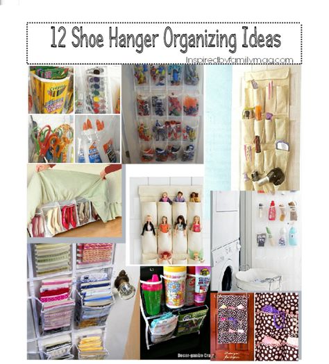 12 Shoe Hanger Organizing Ideas (There are some GREAT ideas here!) Pocket Organizer Ideas, Shoe Hanger, Organizer Ideas, Organizational Ideas, Hanger Organizer, Organize My Life, Pocket Organizer, Organize Declutter, Organize Your Home