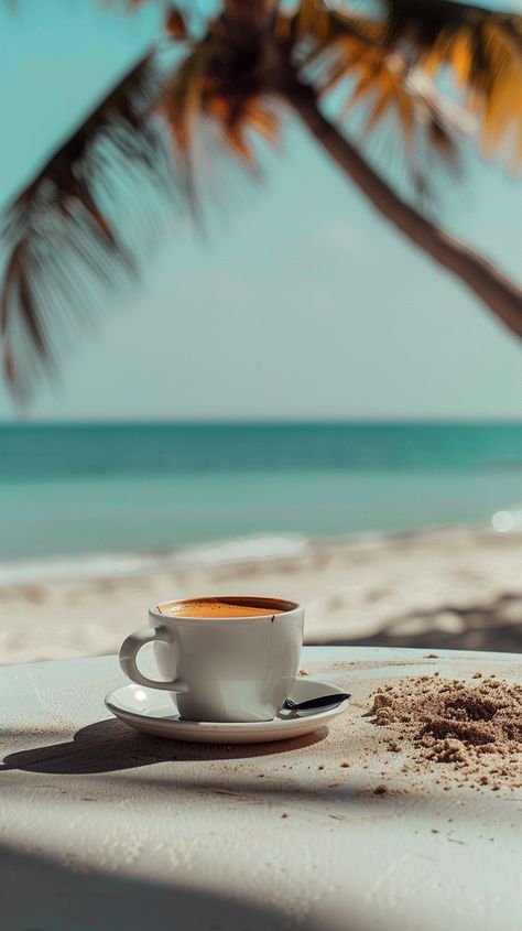 Coffee by the beach *favorite places* there's nothing like waking up to waves and a fresh cup of joe Coffee Beach Aesthetic, Cup Of Coffee Aesthetic, Coffee By The Beach, Tea Moodboard, Coffee And Beach, Surf Cafe, Van Life Aesthetic, Tea Inspiration, Beach Coffee