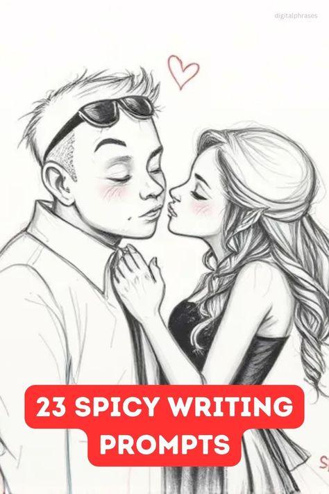 Ignite your creativity with these 23 spicy writing prompts, designed to spark bold and daring stories. Whether you're exploring romance, adventure, or intense drama, these ideas will add a fiery touch to your writing. Writing Prompts For Writers Story Starters Romance, Slowburn Romance Prompts, Spicy Otp Prompt, Dark Romance Prompts, Rivals To Lovers Prompts, Spicy Writing, Romance Prompts, Romance Writing Prompts, Romantic Writing