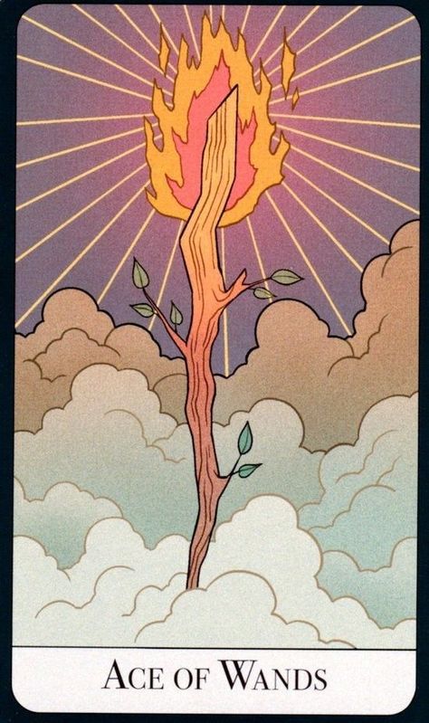 Tarot Card Artwork, Ace Of Wands, Wand Tattoo, Astro Tarot, Tarot Tattoo, Wands Tarot, Angel Cards Reading, Esoteric Art, Rose Brand