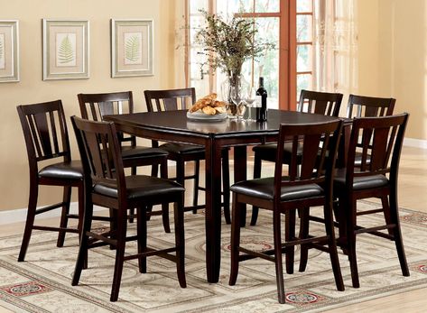 Charlton Home® Highworth Counter Height Extendable Dining Table | Wayfair Pub Set, Pub Table Sets, Counter Height Chairs, Counter Height Dining Table, Square Top, Counter Table, Counter Height Table, Square Table, Counter Height Dining Sets