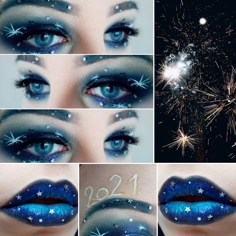 Work Eyeshadow, Fireworks Makeup, Firework Makeup, Fire Work, Work Makeup, Makeup Lips, Halloween Make Up, Halloween Make, Creative Nails