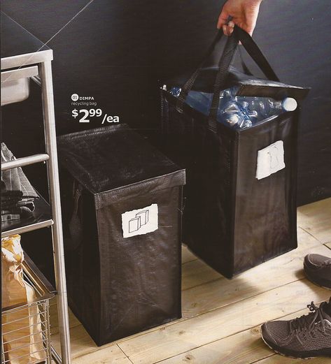 Ikea Dimpa, Ikea Bags, Recycle Bag, Kitchen Pantry, Pantry, Bags Designer, Bag Accessories, Recycling, I Hope