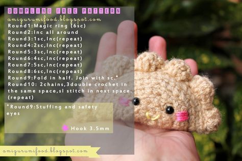 Amigurumi Food: Free pattern Food Amigurumi, Crochet Blanket Vintage, Amigurumi Food, Food Crochet, Hook Crochet, Ravelry Crochet, Crochet Tutorial Pattern, Vintage Sewing Notions, Crochet Keychain Pattern