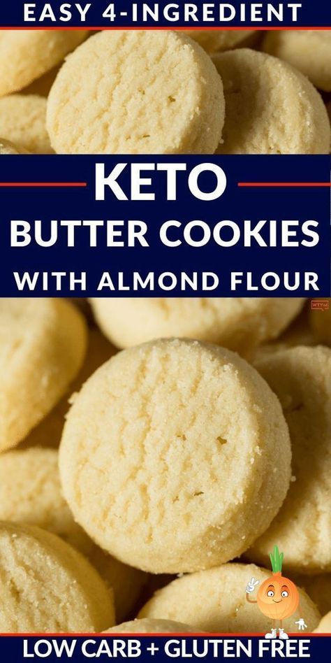 Almond Flour Recipes Low Carb, Keto Shortbread, Keto Butter Cookies, Recipe With Almond Flour, Galletas Keto, Cookies Shortbread, Resipi Kek, Keto Cookie Recipes, Postre Keto