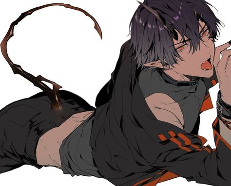 Incubus Demon, Novel Game, Anime Demon Boy, Incubus, Demon Art, Character Design Male, Anime Drawings Boy, Hot Anime