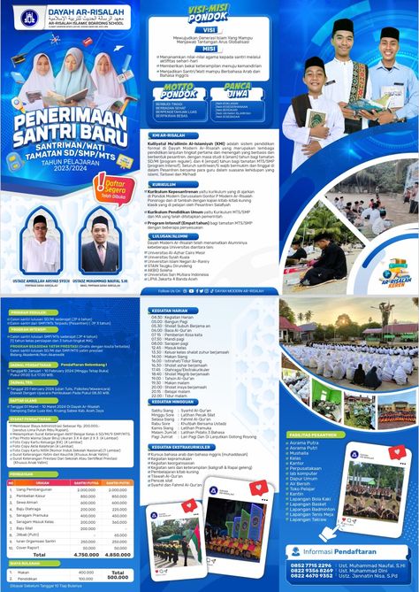 Brochure Design Creative, Poster Inspiration, Desain Editorial, School Banner, School Admissions, Giveaway Winner, Boarding School, Best Mother, Brochure Design