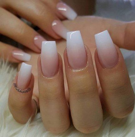 Nails With White, Winter Nails Acrylic, Ombre Acrylic Nails, White Acrylic Nails, Super Nails, Bride Nails, White Nail, Ideas Nails, Acrylic Nails Coffin Short