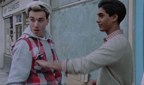 Daniel Day Lewis and Gordon Warnecke in My Beautiful Laundrette (1985) Aesthetic Cinema, My Beautiful Laundrette, Daniel Day Lewis, Daphne Guinness, Daniel Day, Day Lewis, Fav Movies, Tv Movies, Movie Stills