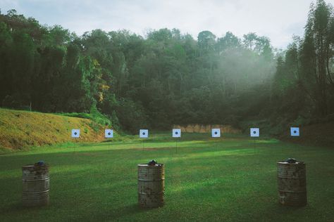 of Outdoor Shooting Range, Archery Range, Shooting Practice, Tactical Light, The Heist, Fence Styles, Shooting Sports, Adventure Gear, Golf Resort