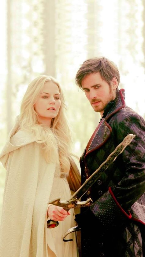 Captain Swan Swan Wallpaper, Once Upon A Time Funny, Ouat Cast, Emilie De Ravin, Once Up A Time, Hook And Emma, Outlaw Queen, I Love Cinema, Film Disney