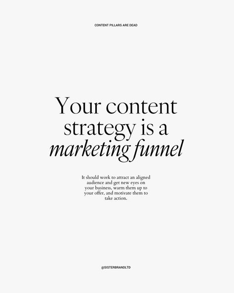 I am going to give you a little content pillar reality check… ⁠ ⁠ We need to say goodbye to the generic content pillars 👋🏼 Yes and I am talking:⁠ ⁠ - Educational⁠ - Inspirational⁠ - Entertain⁠ (and any others)⁠ ⁠ Because they are killing your content.⁠ ⁠ If your content pillars focus solely on educating, inspiring, and entertaining your audience, you're missing the crucial element of showing them what they need to see, hear, and experience to drive sales.⁠ ⁠ Swipe to find out what your conten... Content Pillars, Freelancer Tips, Posting Ideas, Church Marketing, Graphic Design Social Media, Branding Shoot, Business Content, Branding Tips, Social Media Marketing Business