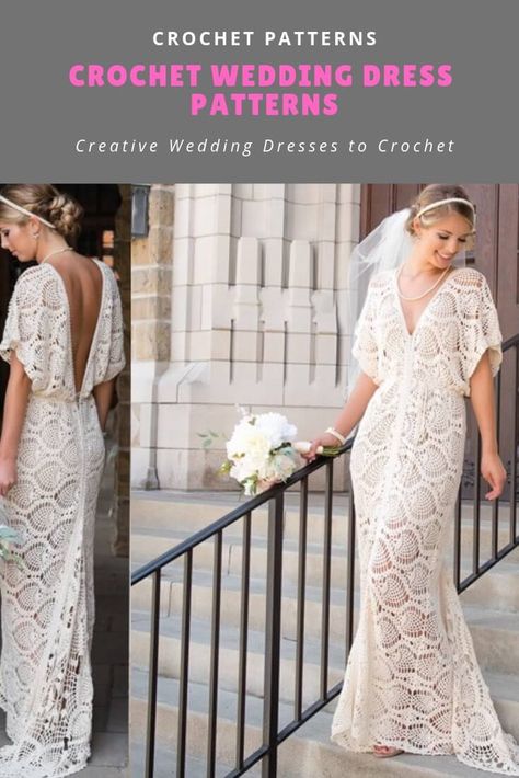 20 Crochet Women Dress Free Patterns Free Wedding Dress Patterns, Wedding Crochet Patterns, Crochet Wedding Dress, Dress Pattern Free, Crochet Wedding Dress Pattern, Wedding Dress Pattern, Crochet Dress Pattern Free, Crochet Wedding Dresses, Crochet Summer Dresses