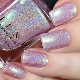 Nail Polish Clear, Ilnp Nail Polish, Apple Wallpapers, Nail Swatches, Shimmer Nail Polish, Pink Holographic, Tropical Nails, Basic Workout, Nail Shimmer