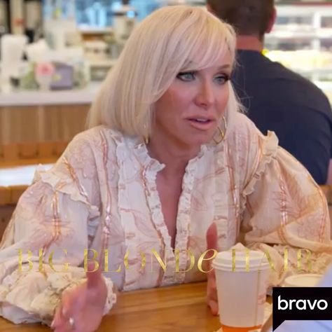 Margaret Josephs, Hoop Earrings Big, Real Housewives Of New Jersey, Big Blonde Hair, Jersey Fashion, Earrings Big, Season 12, Big Earrings, Real Housewives