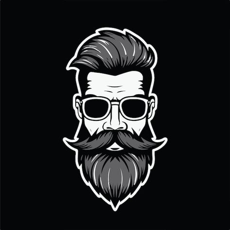 Vector a dashing portrait of a stylish m... | Premium Vector #Freepik #vector #stylish #fashion #trendy #fashion-style Beard Vector, Stylish Man, Stylish Fashion, Stylish Men, Premium Vector, Graphic Resources, Trendy Fashion, Hair Cuts, Hair