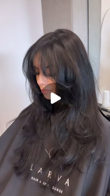 Short Front Layers Long Hair, Front Layered Hair Face Framing, Front Layers Long Hair Face Framing, Front Layers Haircut, Wispy Front Bangs, Long Hair With Layers And Face Framing, Face Framing Layers With Bangs, Long Layers Face Framing, Hidden Hair Color