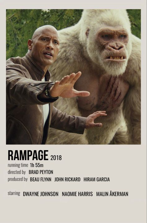 Rampage Movie Poster, Click Movie, Polaroid Movies, Rampage Movie, Movie Recs, Polaroid Movie Poster, City Life Aesthetic, Alluka Zoldyck, Movies To Watch Teenagers