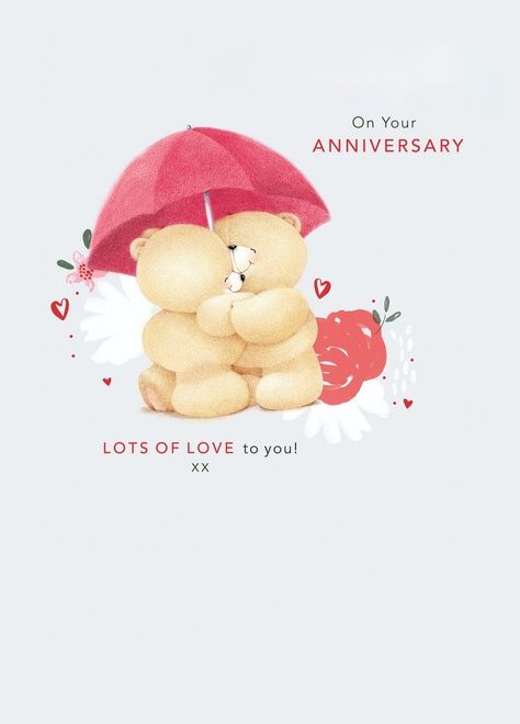 Anniversary Card For Grandparents, Card For Grandparents, Grandparents Anniversary, Forever Friends Bear, Wedding Anniversary Cards, Personalized Anniversary, Anniversary Card, Happy Anniversary, Anniversary Cards