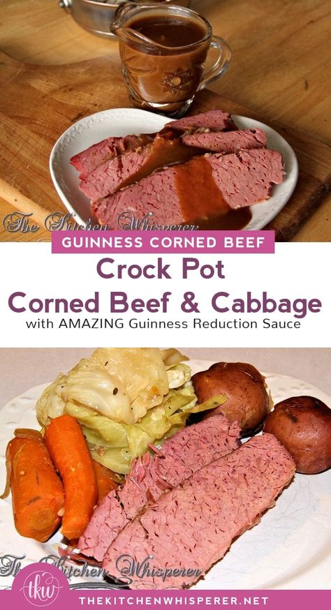 Cornbeef And Cabbage Crockpot, Cabbage Crockpot, Guinness Corned Beef, Corned Beef Recipes Crock Pot, Crockpot Cabbage Recipes, Corned Beef Recipes Slow Cooker, Corned Beef And Cabbage Recipe, Beef And Cabbage Recipe, Brisket Seasoning