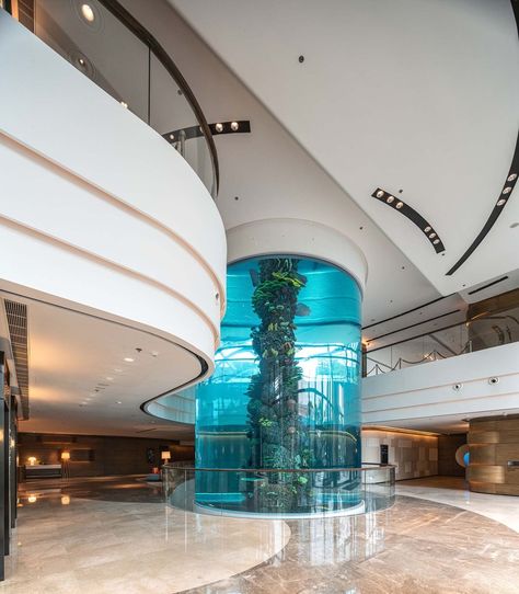 Gallery of Ocean Park Marriott Hotel / Aedas - 5 Ocean Interior Design, Water Hotel, Marriot Hotel, Public Aquarium, Space Hotel, Hotel Lobby Design, Desain Pantry, Fountain Design, Marriott Hotel