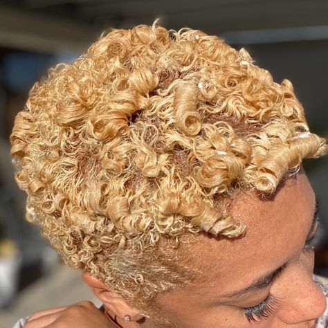 Blonde Natural Short Hair, Honey Blonde Hair On Black Women Natural Short, Bleaching Natural Hair, Bleached Natural Hair Black Women, Short Blonde Natural Hair Black Women, Bleached Black Hair, Blonde Hair On Black Women Natural Hair, Honey Blonde Twa Natural Hair, Honey Blonde Short Hair Black Women