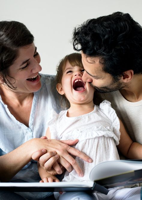 Happy parents laughing together with daughter | premium image by rawpixel.com / Gade School Invitation Card, Parents Images, Laughing Together, Parenting Photos, Parenting Daughters, Happy Parents, Child Rearing, Newborn Twins, Family Dynamics