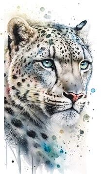 Grimoire Printables, Athena Mckinzie, Baby Snow Leopard, Baby Snow, Abstract Animal Art, December 2nd, Modern Graphic Art, Wild Animals Pictures, Big Cats Art