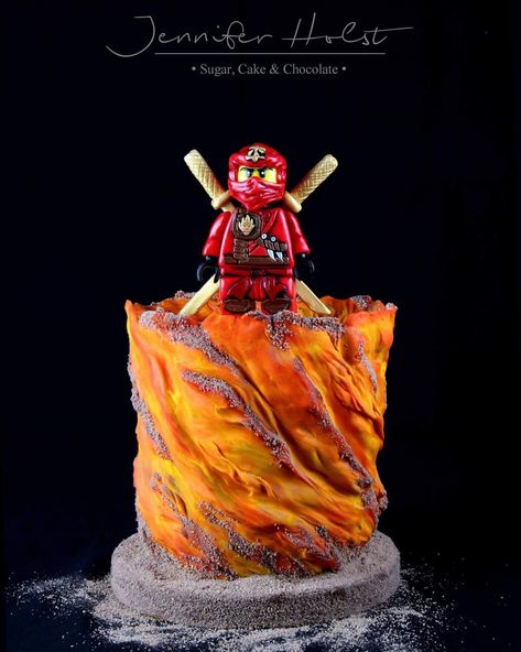 Lego Ninjago Birthday Cake  - cake by Jennifer Holst • Sugar, Cake & Chocolate • Ninjago Birthday Cake, Ninja Cake, Lego Ninjago Party, Lego Ninjago Birthday, Ninjago Cakes, Ninjago Birthday Party, Lego Birthday Cake, Ninja Birthday Parties, Ninjago Birthday