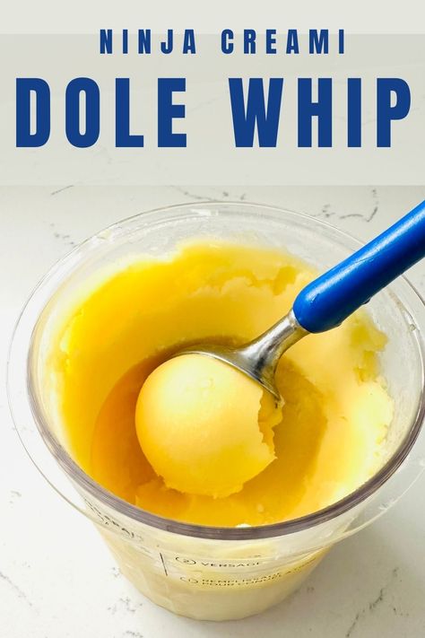 3-Ingredient Ninja Creami Dole Whip – So Easy! - This homemade Dole Whip is smooth, creamy, and bursting with pineapple goodness—and you only need 3 ingredients! No trip to Disney required. Grab your Ninja Creami and whip up this tropical delight in minutes! ninja creami recipes, Disney dole whip, ninja ice cream recipe, ninja creamy, dole whip recipe, ninja ice cream, pineapple ice cream Ninja Ice Cream Recipe, Dole Whip Recipe, Ninja Creamy, Pineapple Ice Cream, Tropical Desserts, Recipes Disney, Creami Recipes, Ice Cream Set, Protein Packed Snacks