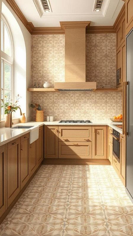 10 Stunning Neutral Backsplash Ideas for a Timeless Kitchen Look Cement Backsplash, Neutral Backsplash Kitchen, Neutral Backsplash, Backsplash Kitchen, Timeless Kitchen, Small Tiles, Backsplash Ideas, Marble Slab, Stone Pattern