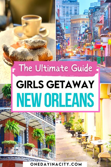 Experience the magic of a New Orleans girls' trip with our curated guide to the best things to do in the Big Easy! From savoring iconic cuisine to exploring historic neighborhoods and enjoying lively jazz scenes, make unforgettable memories with your squad in this vibrant city. Girls Trip To New Orleans, Girls Trip New Orleans, New Orleans Things To Do In, New Orleans Girls Trip, Weekend In New Orleans, Trip To New Orleans, New Orleans Vacation, Great Vacation Spots, Girls Weekend Getaway