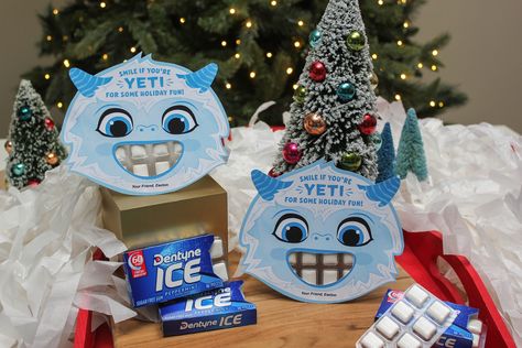 Yeti Party Favors, Yeti Party, Winter Party Favor, Sweet Gum, Classroom Treats, School Holiday, Christmas Treat, Holiday Printables, Treat Gift