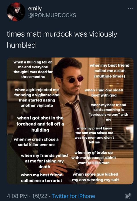 Daredevil Incorrect Quotes, Daredevil Headcanon, Mattfoggy Fanart, Daredevil X Punisher, Matt Murdock Fanart, Daredevil Funny, Daredevil Art, Dare Devil, Daredevil Matt Murdock