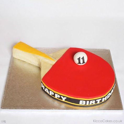 Table Tennis Birthday Cake, Table Tennis Cake Design, Ping Pong Cake Ideas, Table Tennis Cake, Ping Pong Cake, Ping Pong Party, Tennis Cake, Bat Cake, Independence Day Card