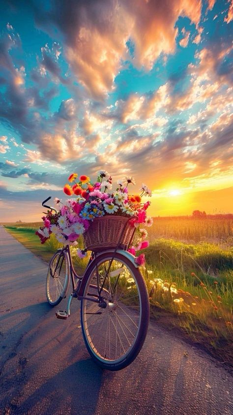 Bicycle With Flowers, Pretty Flowers Photography, Flowers Photography Wallpaper, Iphone Wallpaper Hd Nature, Floral Wallpaper Phone, Pretty Phone Wallpaper, Lovely Flowers Wallpaper, Pretty Backgrounds, Trending Pins