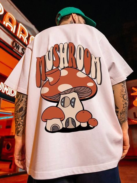 [goods_name] | SHEIN USA Men Cartoon, Graphic Shirt Design, Aesthetic Lockscreens, Merch Ideas, Tshirt Printing Design, Mobile Cover, Shirt Design Inspiration, Bicycle Art, Cartoon Letters