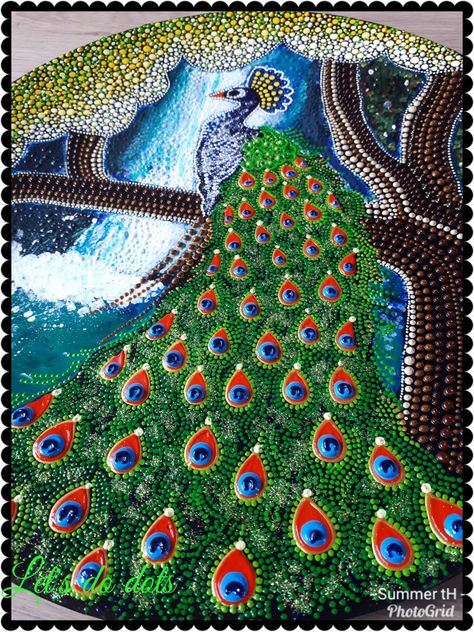 Dot Painting Birds, Peacock Collage, Pencil Colour Painting, Peacock Drawing, Art Peacock, Peacock Wall Art, Black Paper Drawing, Peacock Painting, Diy Abstract Canvas Art