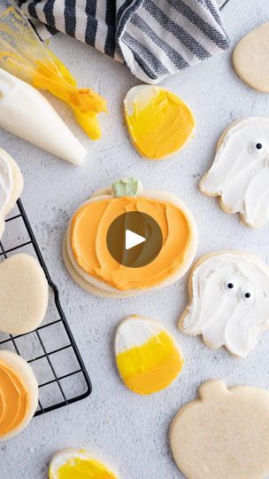 23K views · 2K reactions | The ONLY cut-out sugar cookie recipe you need! 🙌🏻 

This NO CHILL, NO SPREAD Sugar Cookie Recipe stays soft and chewy! Made by MILLIONS every single year, this sugar cookie has it all.

Search ‘halloween sugar cookies’ using the link in my bio for the full recipe!👻🎃💀

#sugar #sugarcookies #cookiesofinstagram #sugarcookiesofinstagram #cutout #cutoutcookies #foodies #foodblogfeed #baking #baker #trending #foodblogfeed | Karli | Family Food Blogger No Spread Sugar Cookie Recipe, Easy Dough, Beautiful Baking, Halloween Sugar Cookies, Cookies Sugar, Cookie Cakes, Biscotti Cookies, Sugar Cookie Recipe, Holiday Goodies