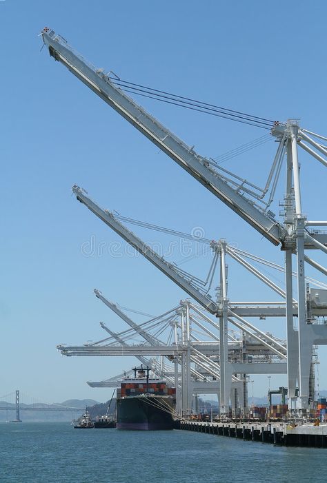 Port. Shipping cargo port , #affiliate, #Shipping, #Port, #port, #cargo #ad Bay Bridge, Dark Navy, Stock Images, Stock Photos, Japan, Architecture, Van, Photography, Quick Saves