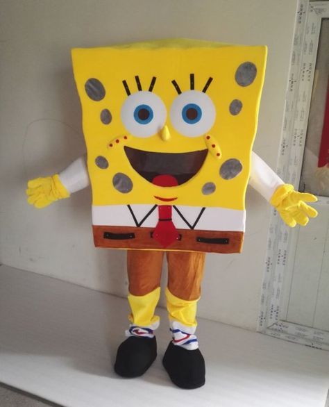 CosplayDiy+Unisex+Mascot+Costume+SpongeBob+Mascot+Costume+Cosplay+For+Celebration+Party Spongebob Squarepants Party, Spongebob Halloween, Spongebob Costume, Spongebob Party, Book Day Costumes, Spongebob Square, Spongebob Birthday, Cartoon Costumes, Diy Costumes Kids