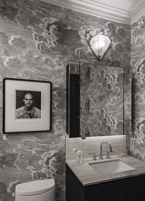 Fichera Residence by Gramercy Design - Dwell Nuvolette Wallpaper, New Kitchen Cabinet Doors, Fornasetti Wallpaper, Gabriel Scott, Joseph Fiennes, Soho Loft, Herb Ritts, Piero Fornasetti, Colourful Tile